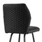 Armen Living Tandy Black Faux Leather and Black Metal 26" Counter Stool LCTNBABLBL26 - alternate 4